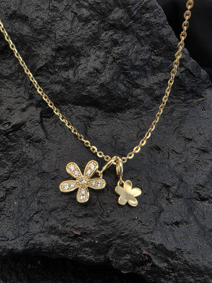 Collar plata 925 flower