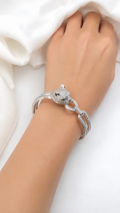 Pulsera brazalete cristal pavés karina