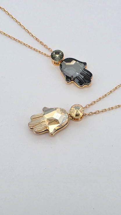 Collar Swarovski mano de fatima