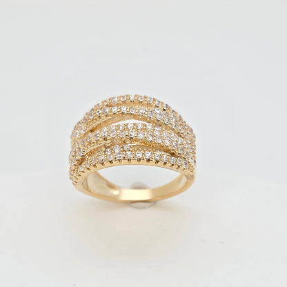 Anillo cristal pavés Adriana