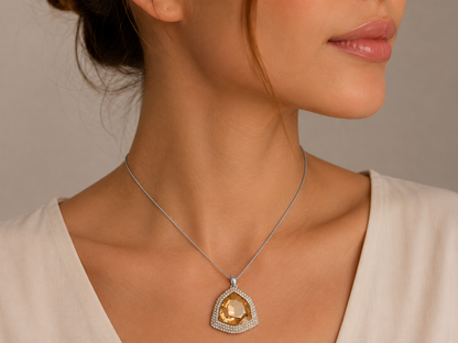 Colgante cristal Swarovski Golden Shadow