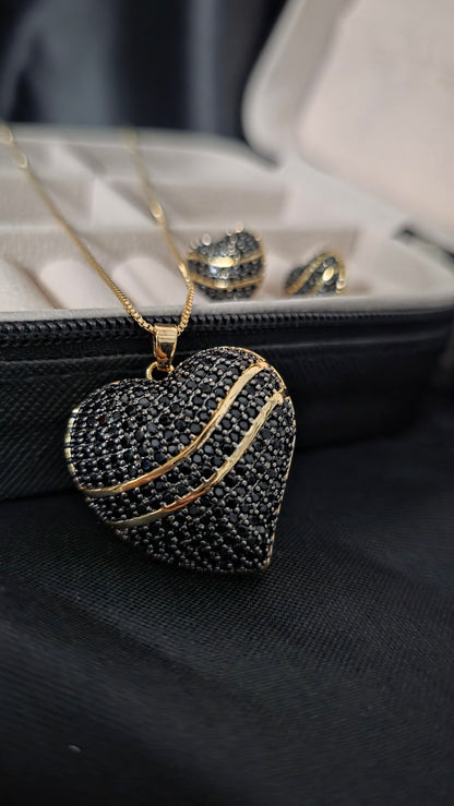 Conjunto Aura Corazón Noir