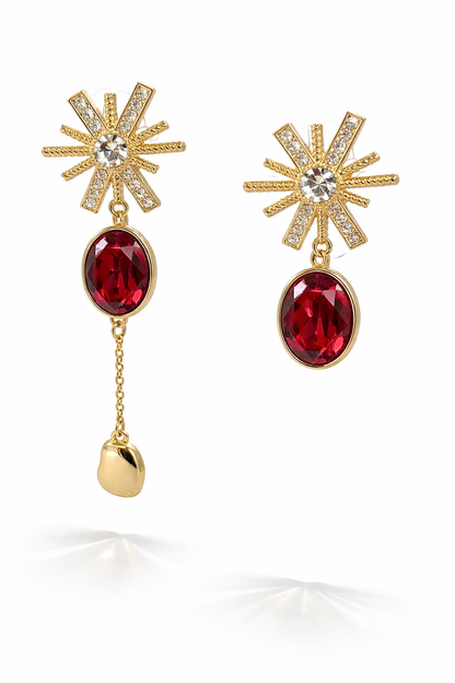 Aros flor de nilo cristal Swarovski