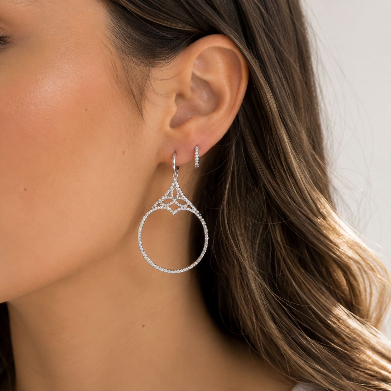 Aros mayun cristal pavés