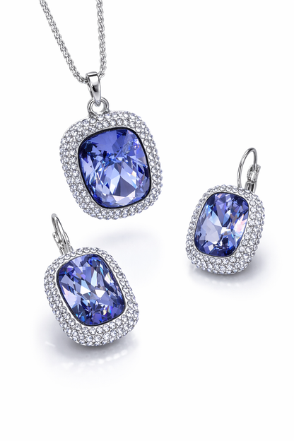 Conjunto Swarovski Tranzanite