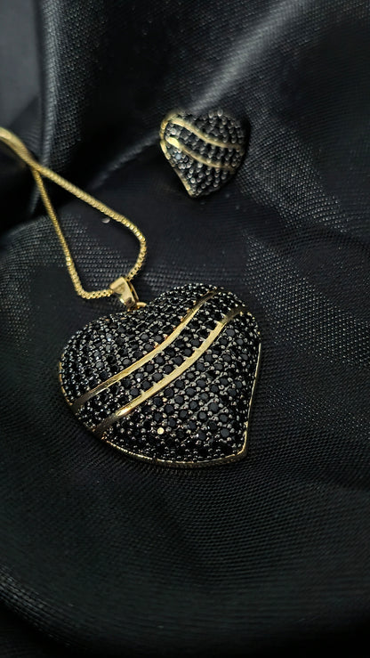 Conjunto Aura Corazón Noir