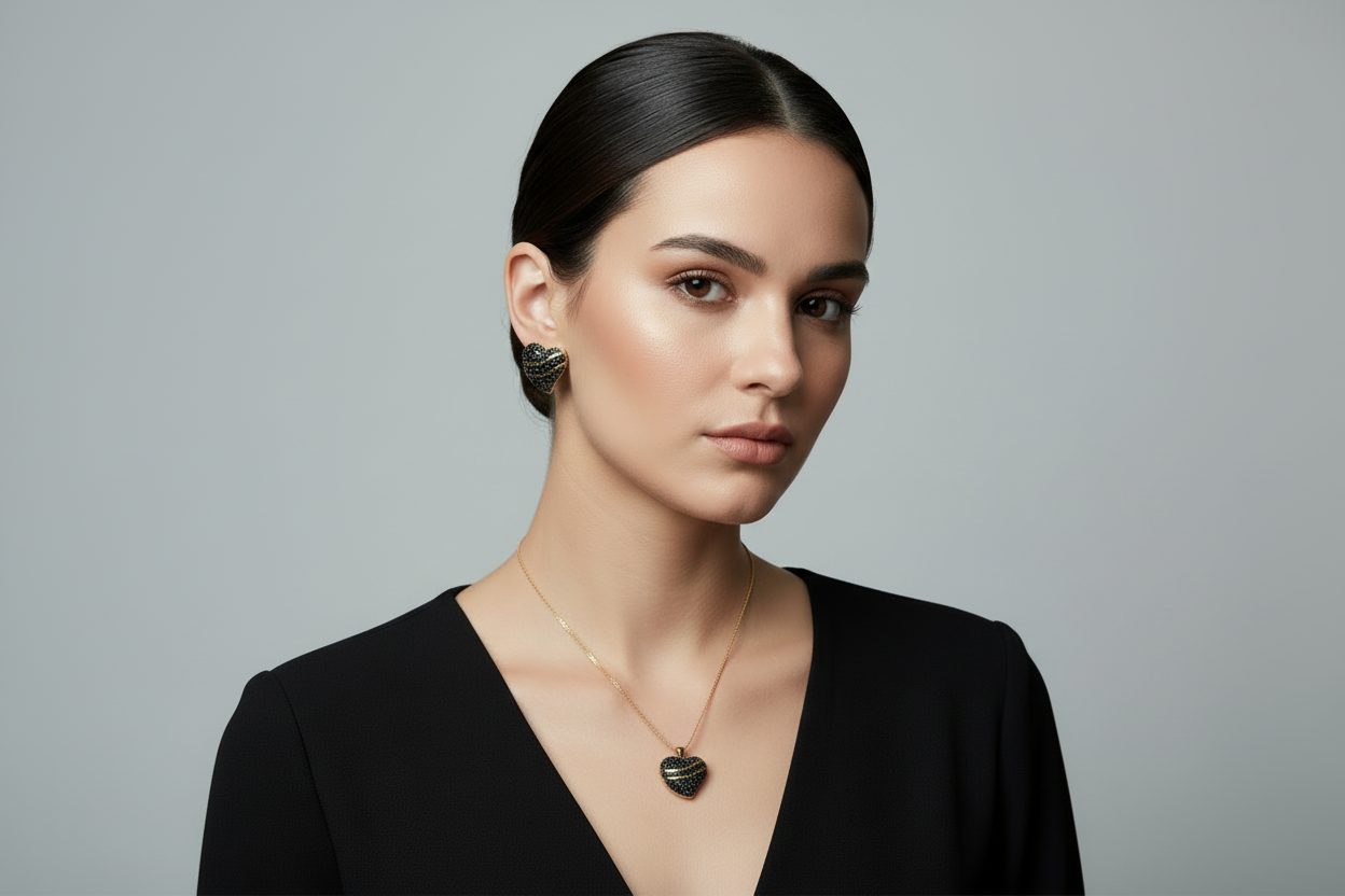 Conjunto Aura Corazón Noir
