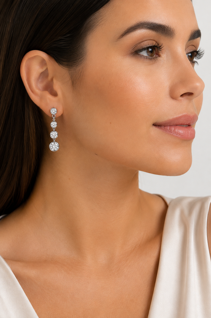 Aros cristal Swarovski Lia