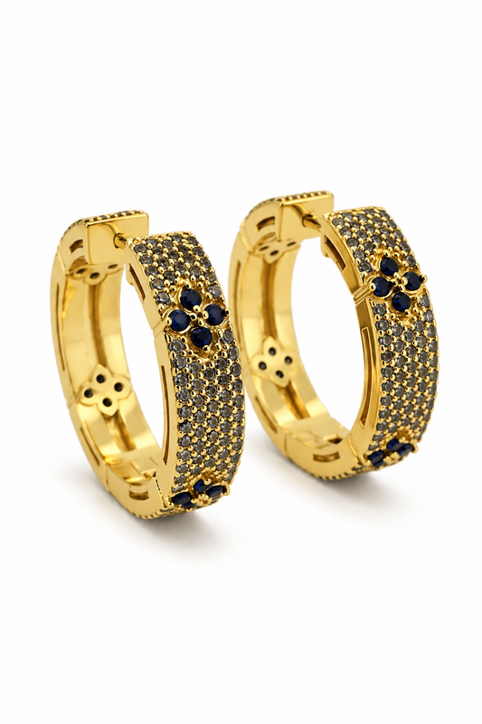 Argollas cristal pavés Robert