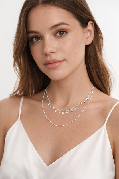 Collar baño de plata Aura nut