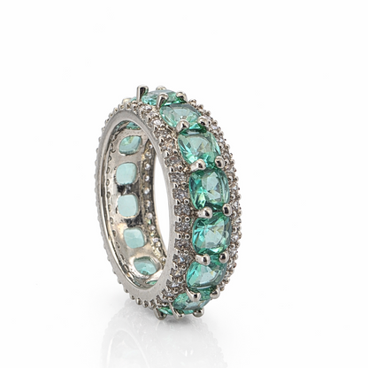 Anillo cristal pavés eternity