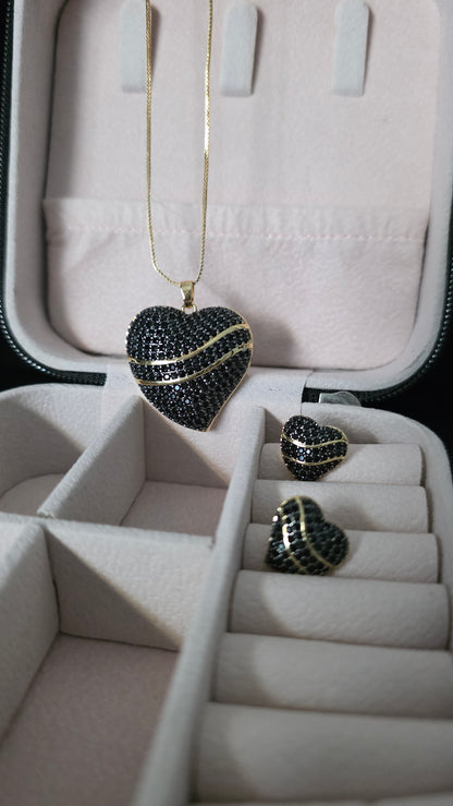 Conjunto Aura Corazón Noir