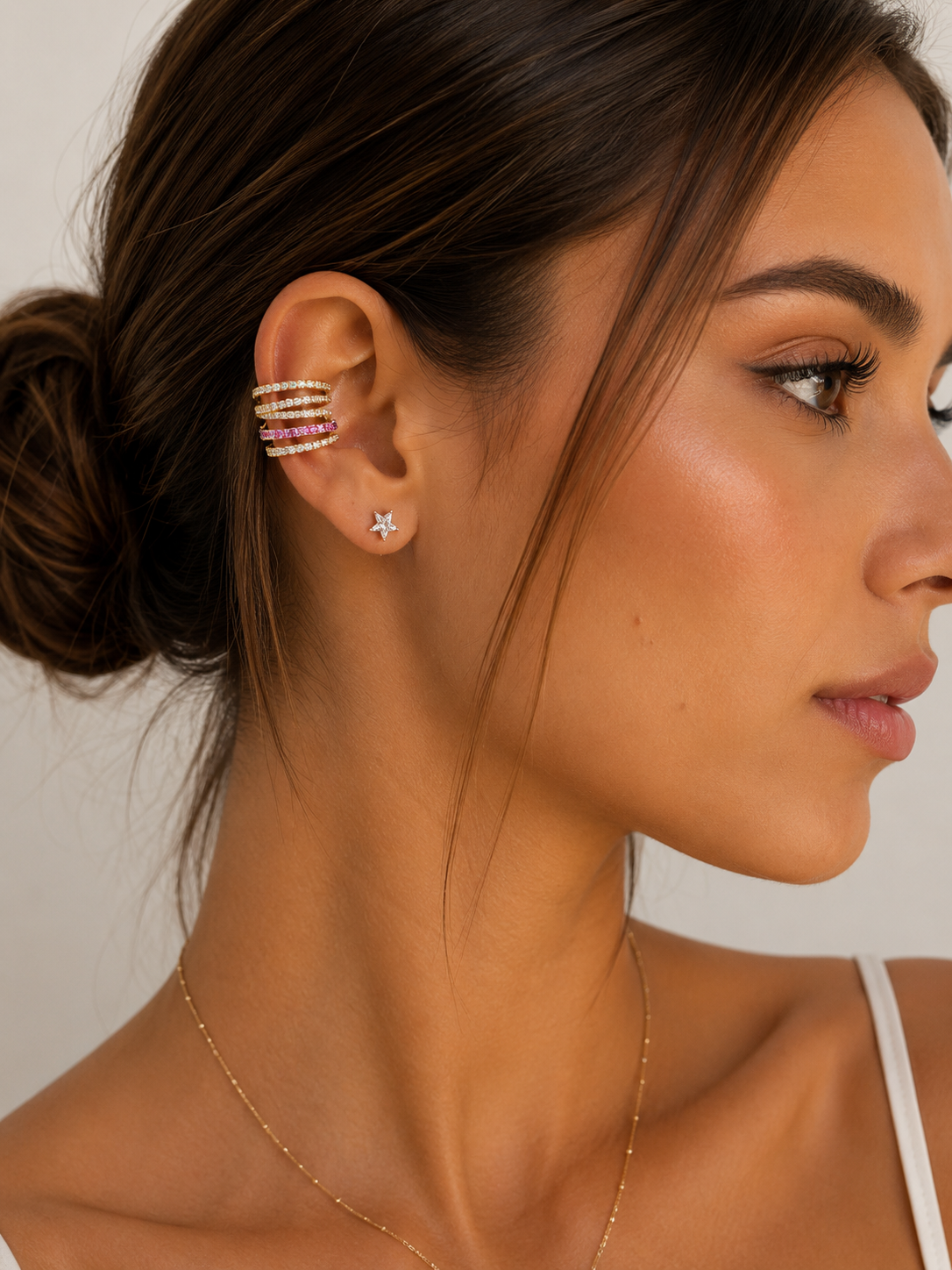 Earcuff  lumia fucsia