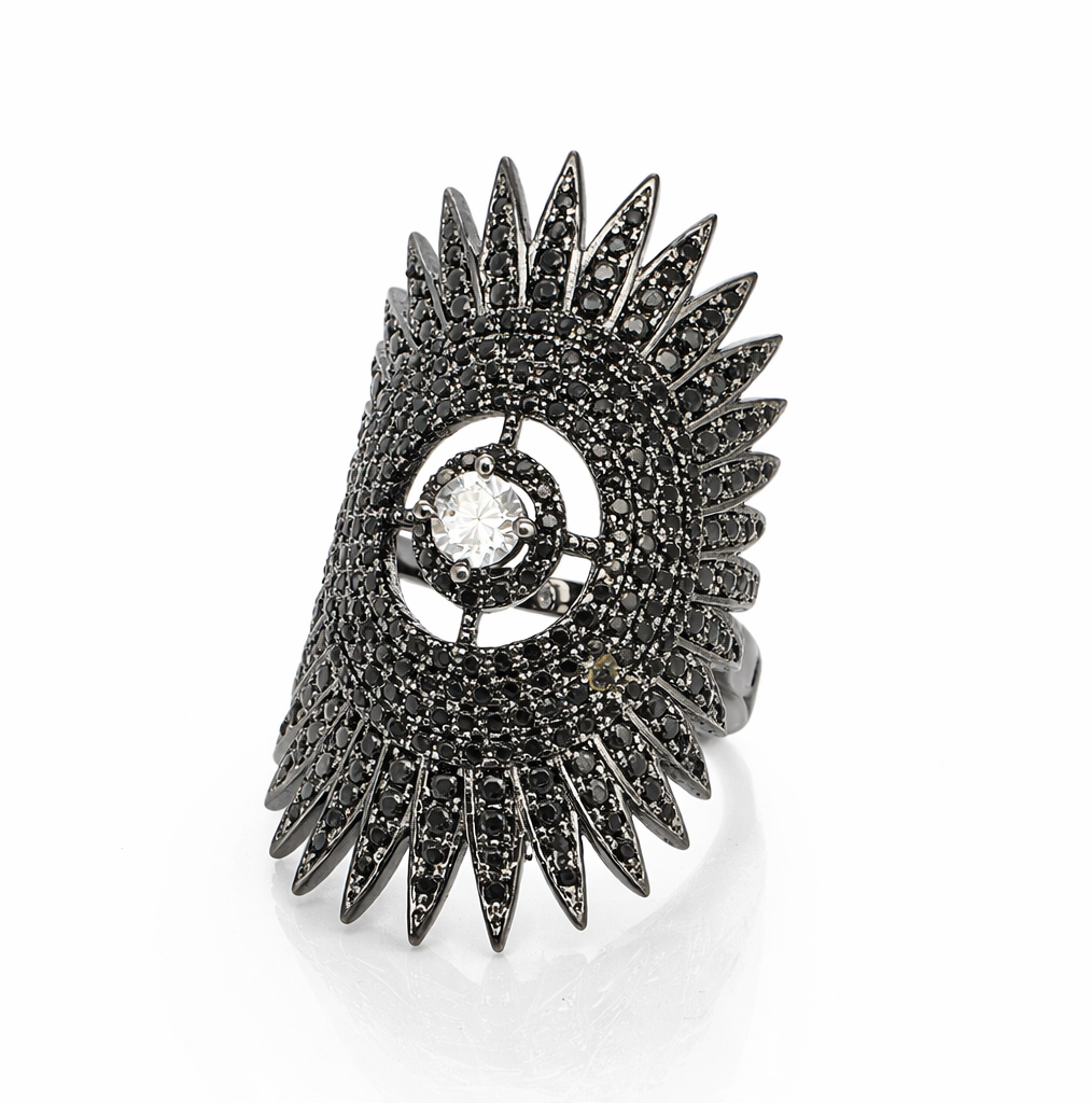 Anillo cristal pavés lizandra