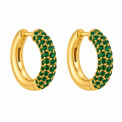 Argollas cristal pavés linda ac