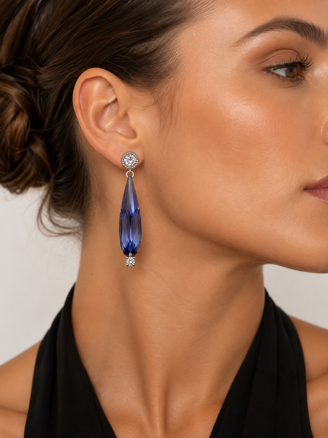 Aros cristal Swarovski lina