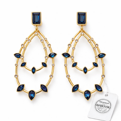 Aros cristal Swarovski línea privada Pamela Lobos