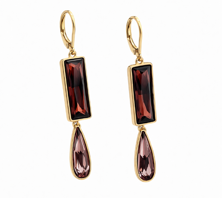 Aros Géminis cristal Swarovski línea privada PL