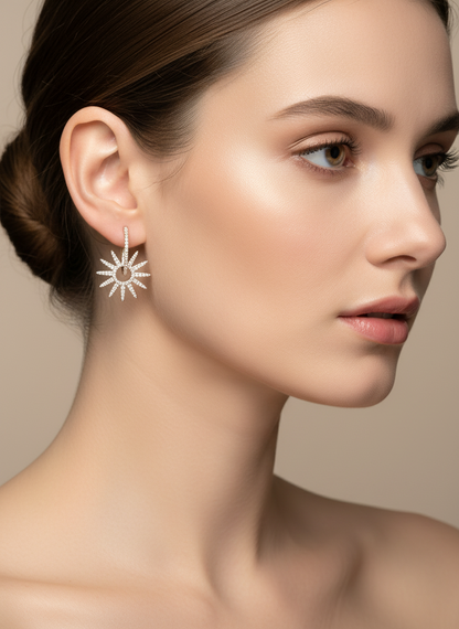 Aros cristal paves Sol