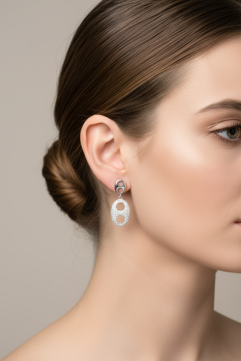 Aros cristal pavés larisa