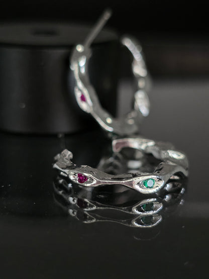 Aros cristal paves Teresa