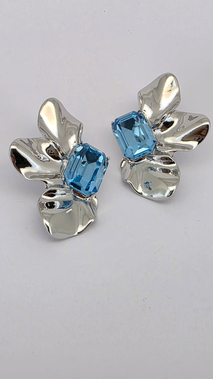 Aros Swarovski flor de primavera