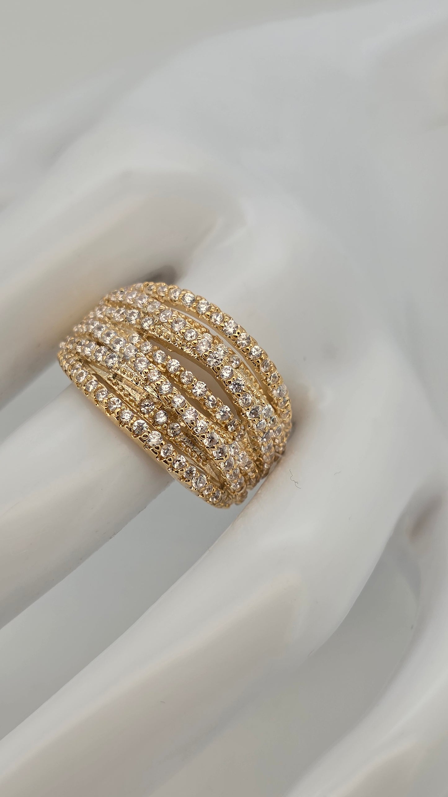 Anillo cristal pavés Adriana