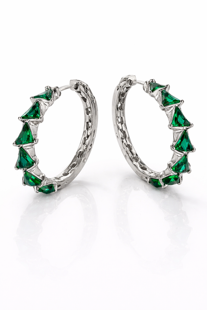 Argollas cristal paves Bill