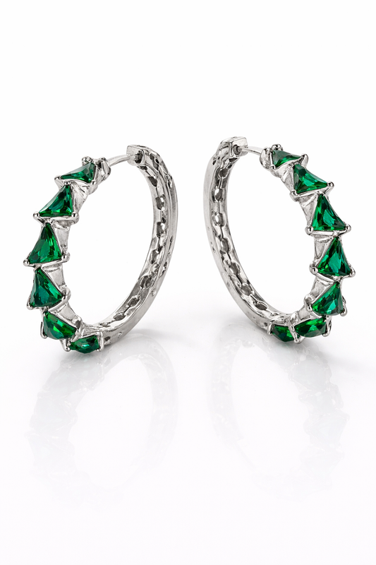 Argollas cristal paves Bill