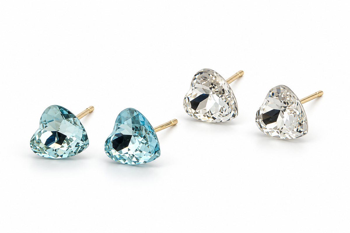 Aros acero quirúrgico y cristal