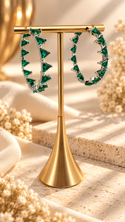 Argollas cristal paves Bill