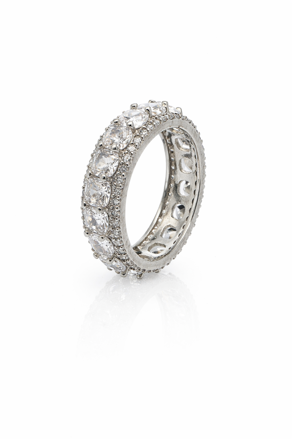 Anillo cristal pavés eternity