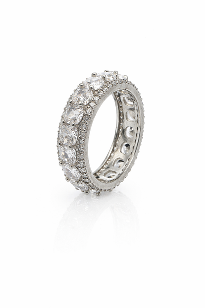 Anillo cristal pavés eternity