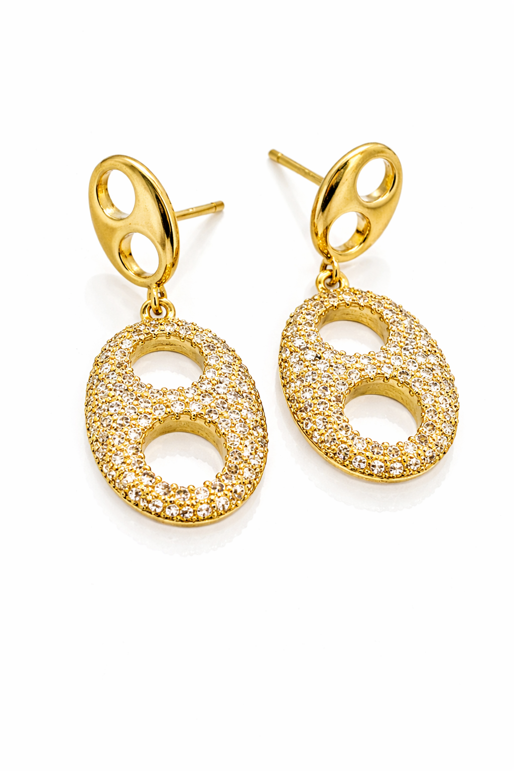 Aros cristal pavés larisa