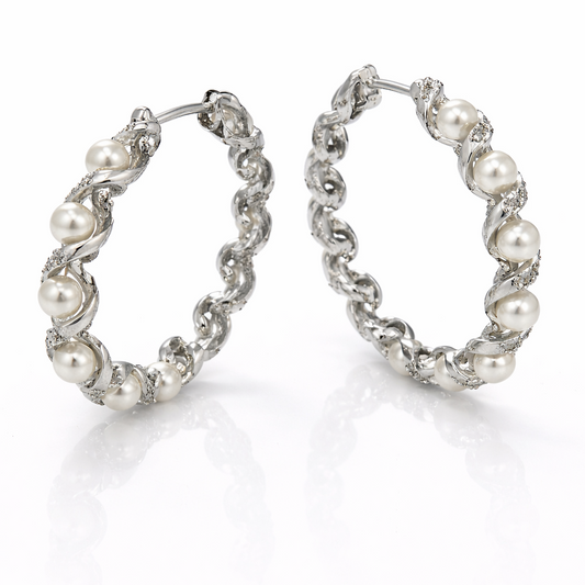 Argolla cristal paves Grande perla