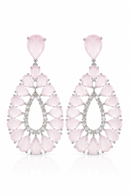 Aros cristal pavés y cuarzo