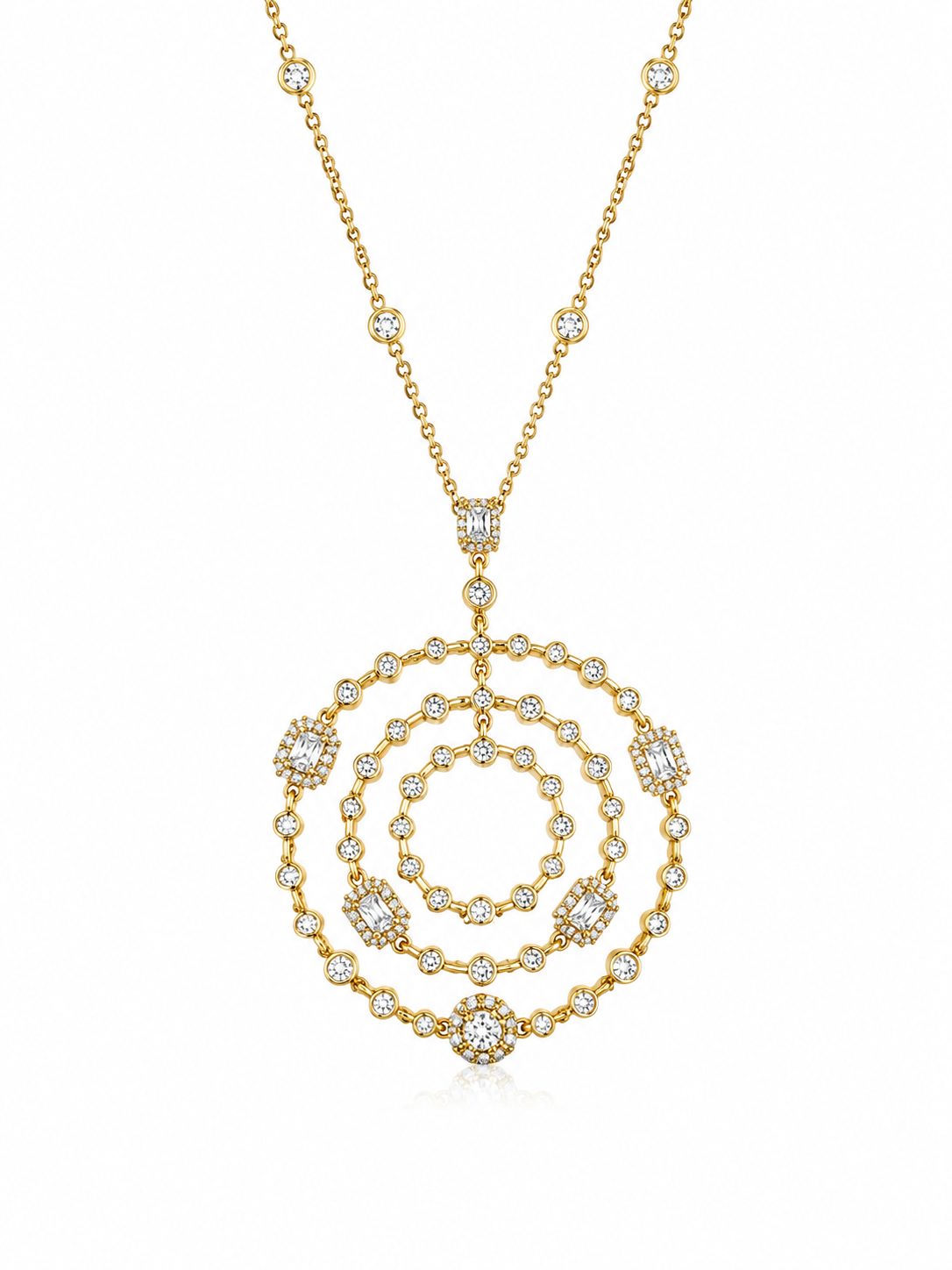 Conjunto cristal pavés luna