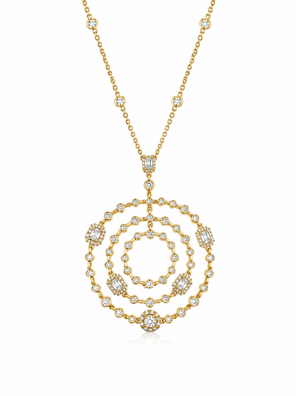 Conjunto cristal pavés luna