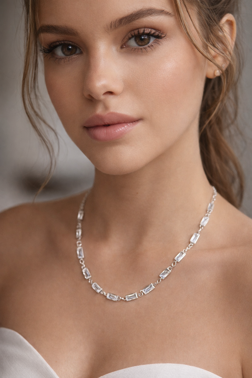 Collar baño de plata Aura silver