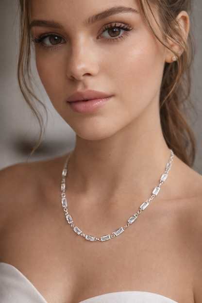 Collar baño de plata Aura silver